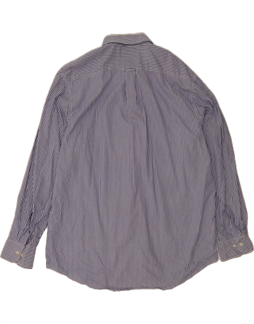 IZOD Mens Shirt XL Blue Pinstripe Cotton Vintage Izod and Second-Hand Izod from Messina Hembry 