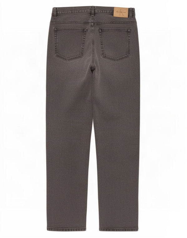 Calça jeans reta masculina Calvin Klein W34 L32 algodão cinza