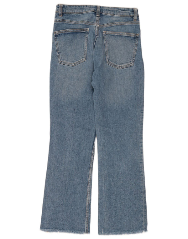 Zara Calça Jeans Feminina Cintura Alta Bootcut EU 36 XS W26 L26 Azul