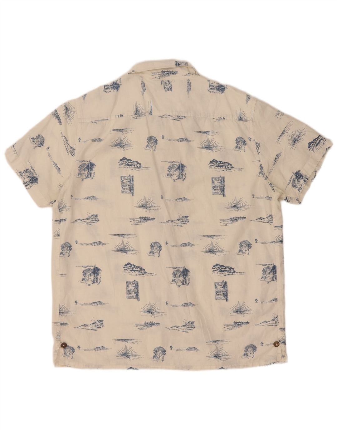 Lee Mens Abstract Padrão Regular Fit Camisa Grande Algodão Branco