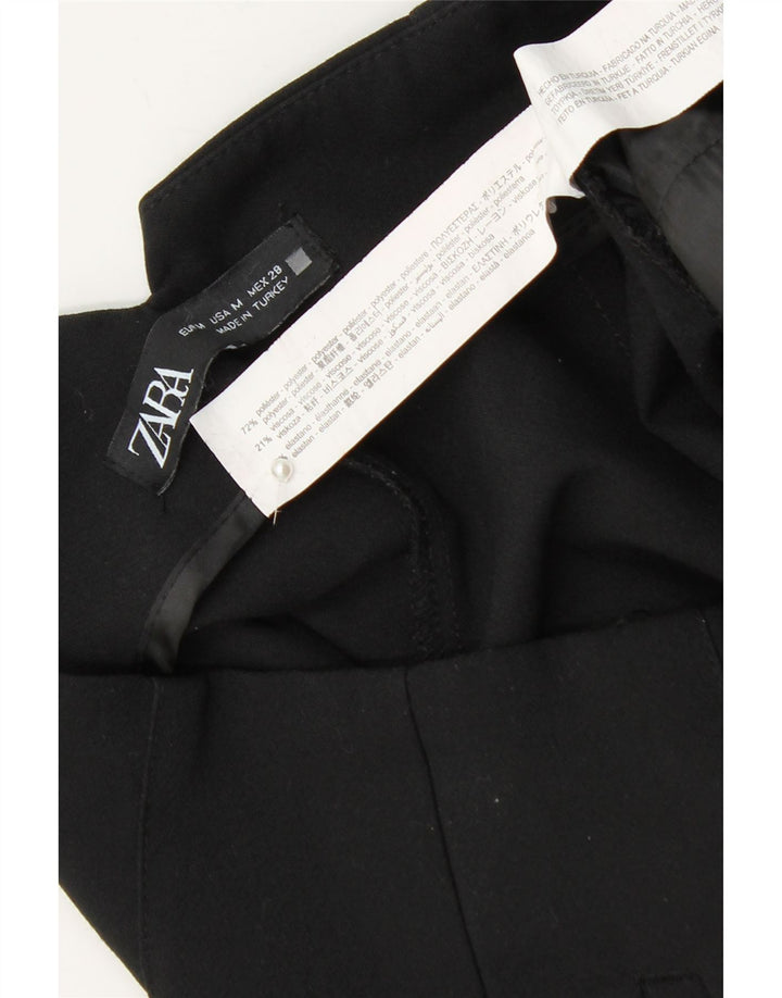 Calça Chino Cônica Feminina ZARA Médio W28 L26 Poliéster Preto