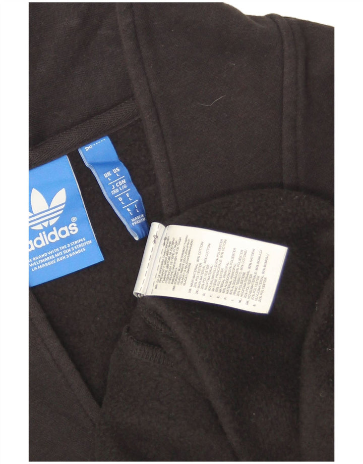 Adidas Mens Treino Top Jaqueta Grande Algodão Preto