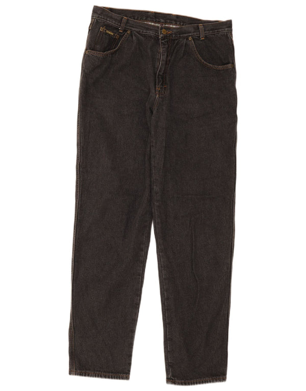 Explorer Mens Tapered Jeans W34 L32 Algodão Cinza