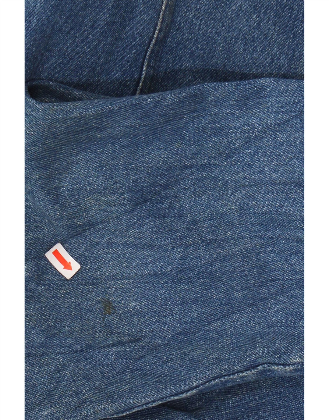 Jaqueta blazer feminina VINTAGE jeans com 1 botão Reino Unido 16 grande azul