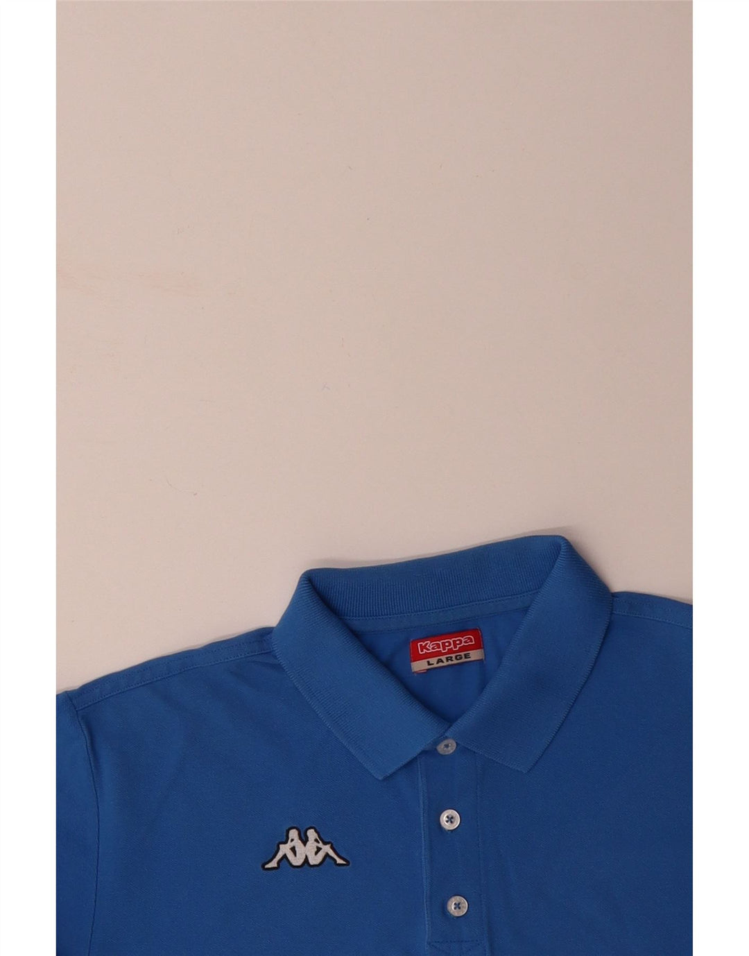Camisa polo masculina KAPPA grande algodão azul