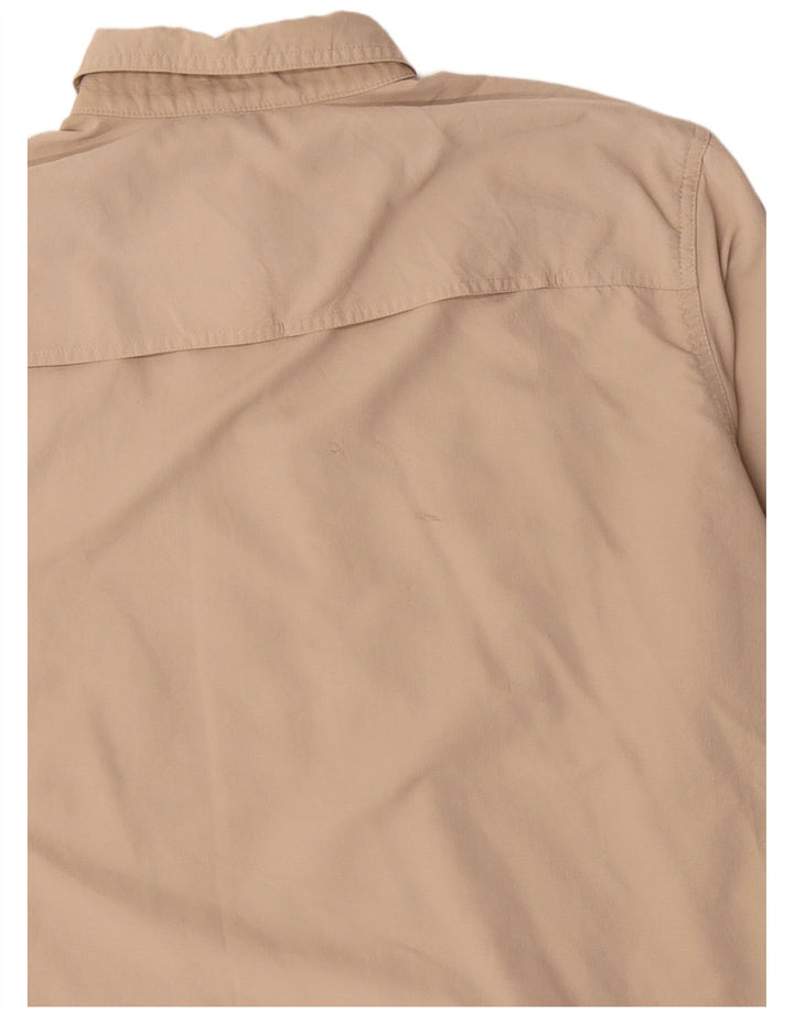 Camisa masculina Eddie Bauer grande poliéster bege