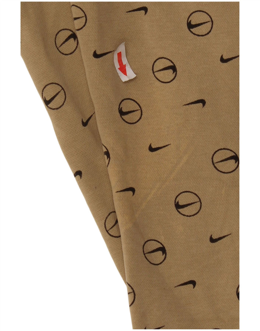 Nike masculino gráfico agasalho calças joggers pequeno bege geométrico