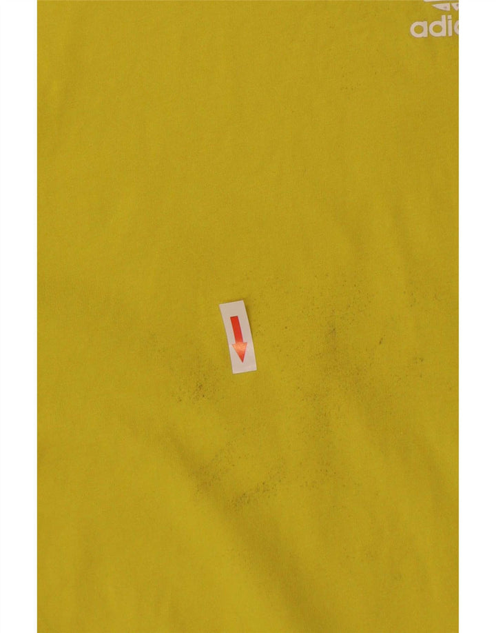 Camiseta Adidas Masculina Graphic Top Médio Amarelo