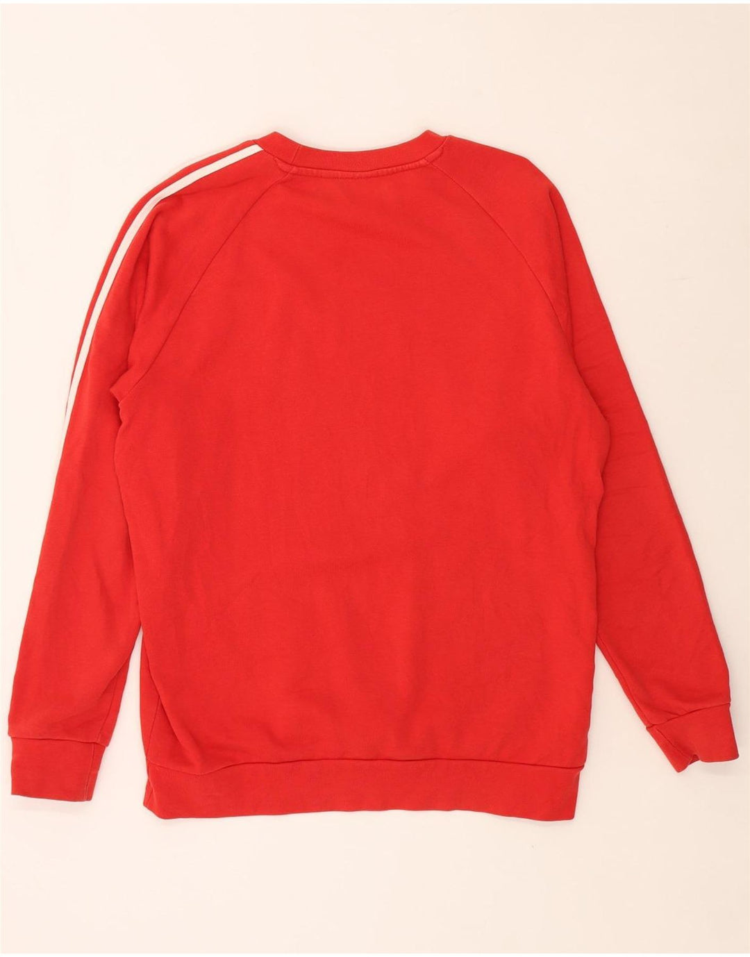 ADIDAS Mens Moletom Jumper Médio Vermelho