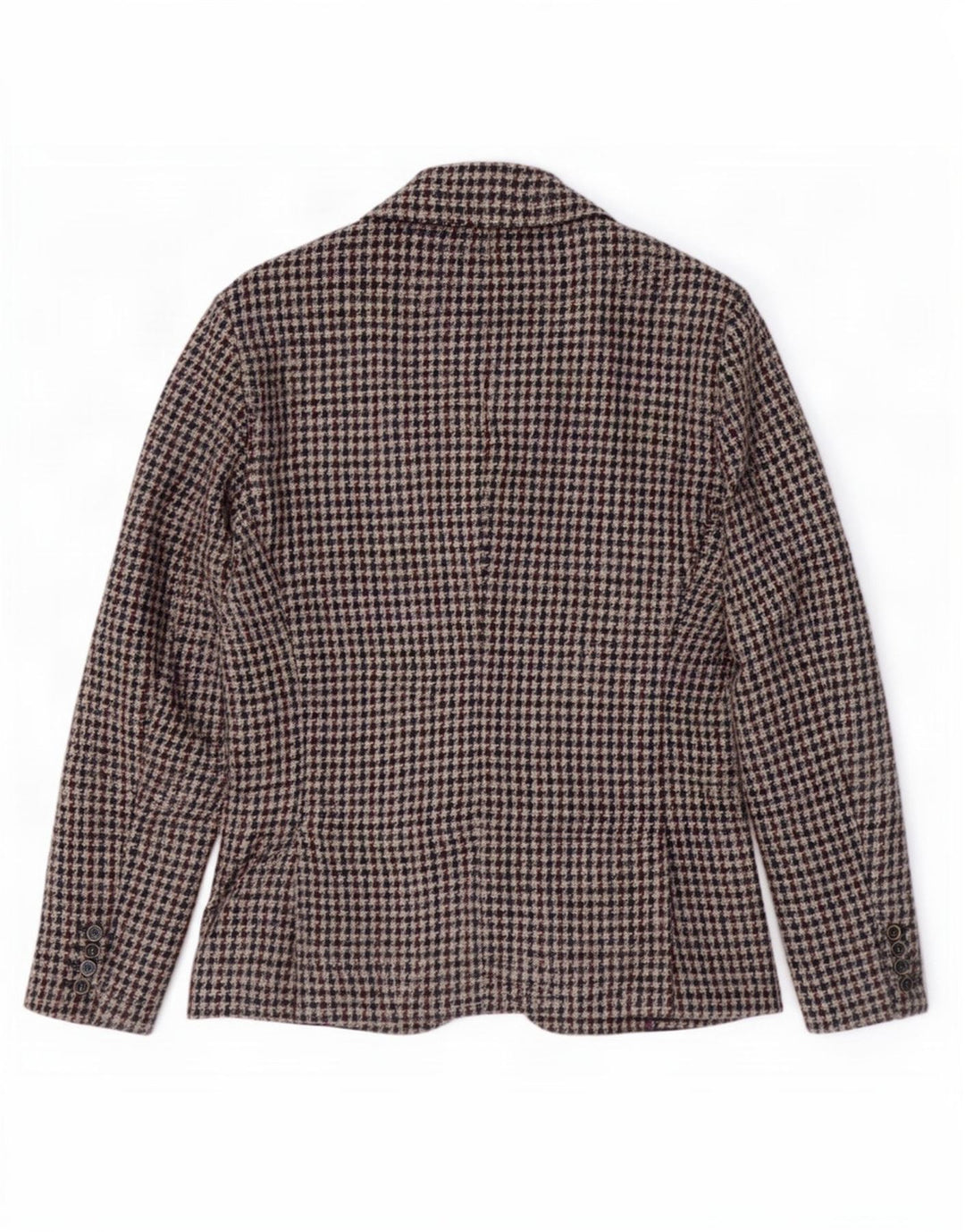 Jaqueta blazer masculina vintage com 2 botões IT 52 XL azul marinho Houndstooth