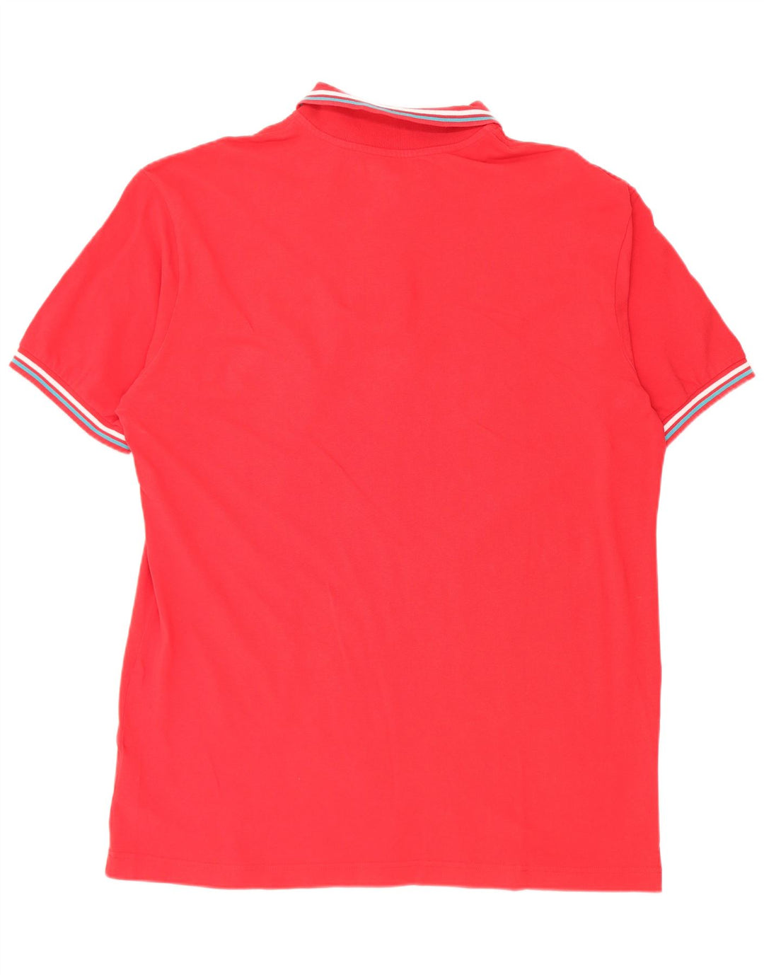 Camisa polo masculina Kappa 3XL algodão listrado vermelho