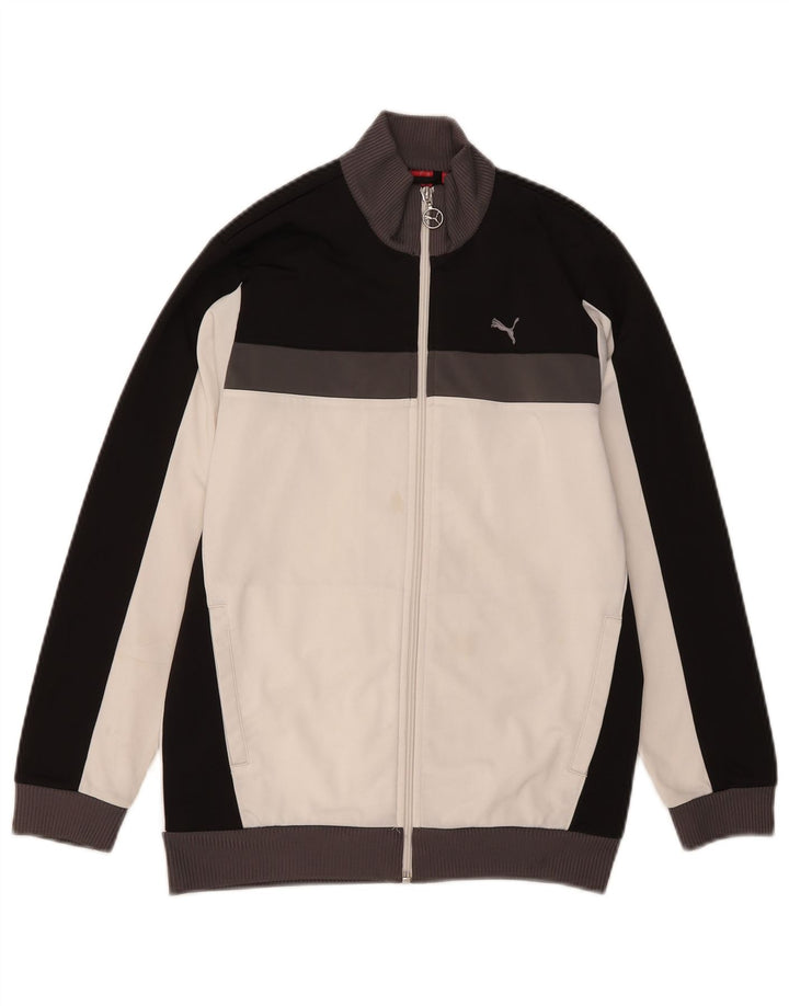 Jaqueta Puma Meninos Treino Top 11-12 Anos Branco Colorblock