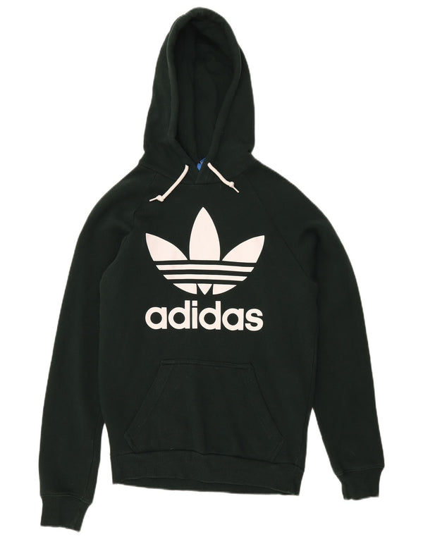 Adidas Mens Graphic Hoodie Jumper XS Verde Algodão