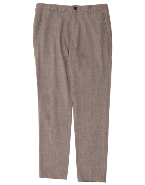 Tommy Hilfiger Mens Tailored Fit Calça Casual EU 48 Médio W34 L32 Cinza