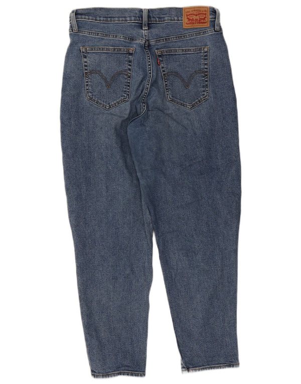 Calça jeans feminina Levi's Mom Jean cintura alta cônica W31 L27 algodão azul