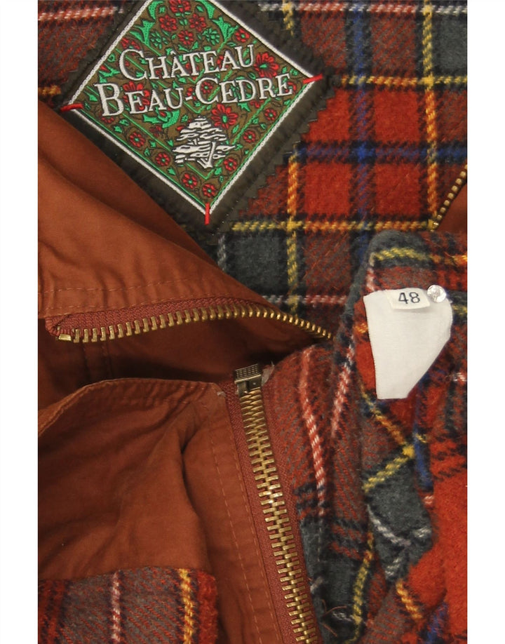 Chateu Beau Cedre Casaco masculino com capuz IT 48 marrom médio