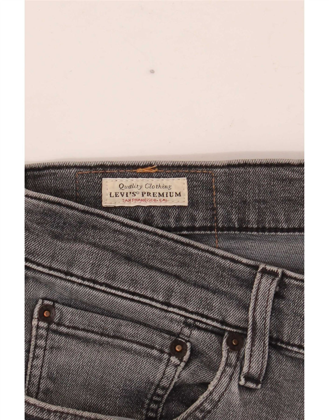 Calça Jeans Levis 511 Slim Masculina W32 L30 Cinza Algodão