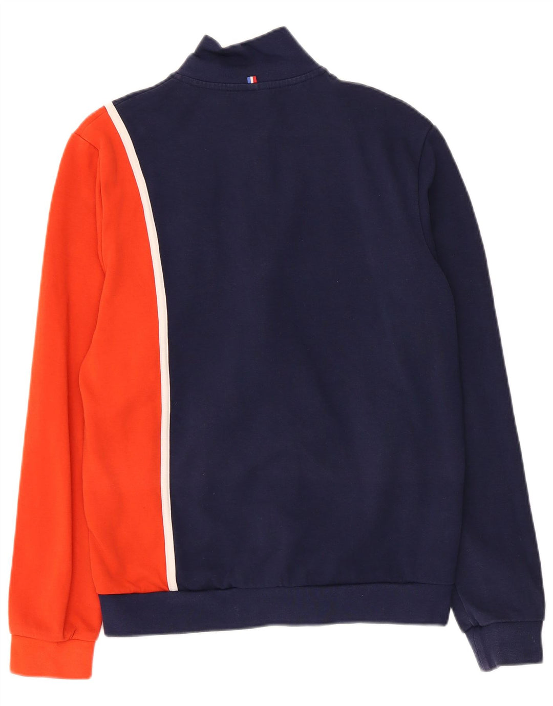 LE COQ SPORTIF Jaqueta masculina de agasalho médio azul marinho bloco colorido