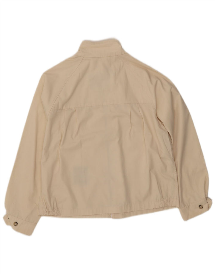 LONDON FOG Girls Bomber Jacket 13-14 anos fora de poliéster branco