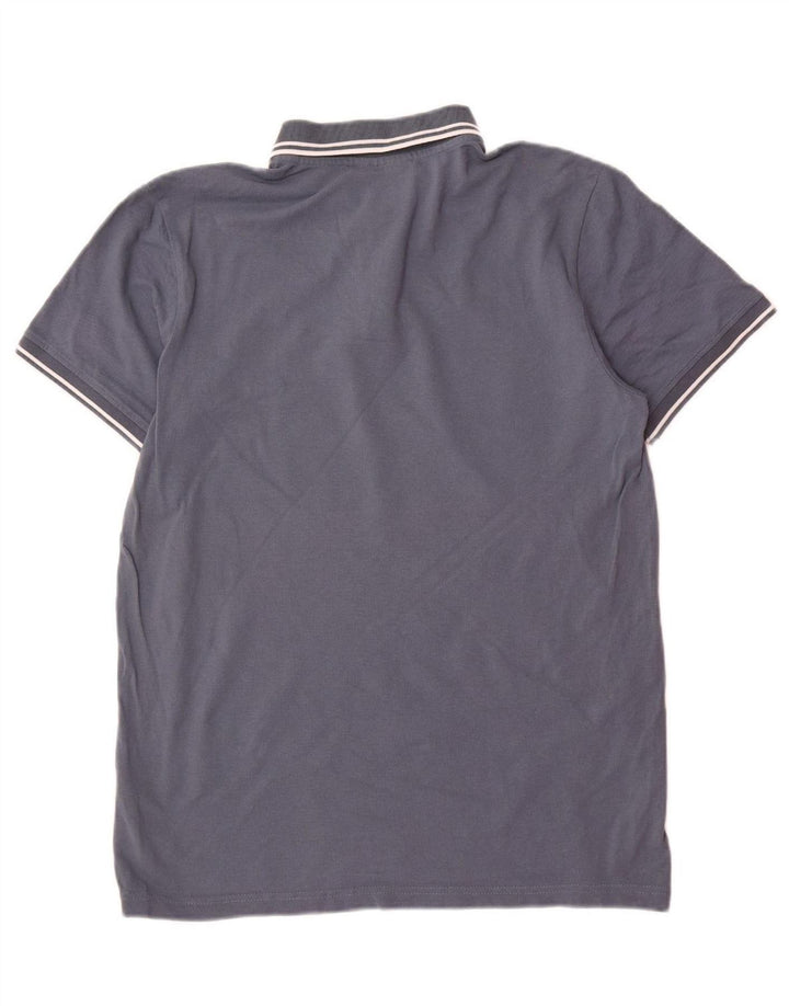 Camisa polo masculina KAPPA grande algodão azul