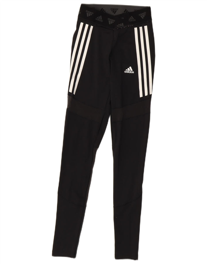 Leggings Adidas Femininas UK 4/6 XS Poliéster Preto