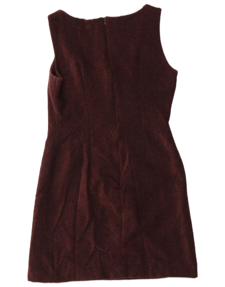 Max Dine Vestido feminino sem mangas com bainha IT 44 Acrílico marrom médio