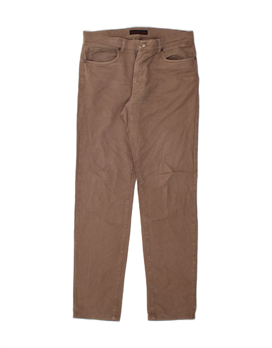 TRUSSARDI Mens Slim Jeans W37 L35 Brown Cotton Vintage Trussardi and Second-Hand Trussardi from Messina Hembry 