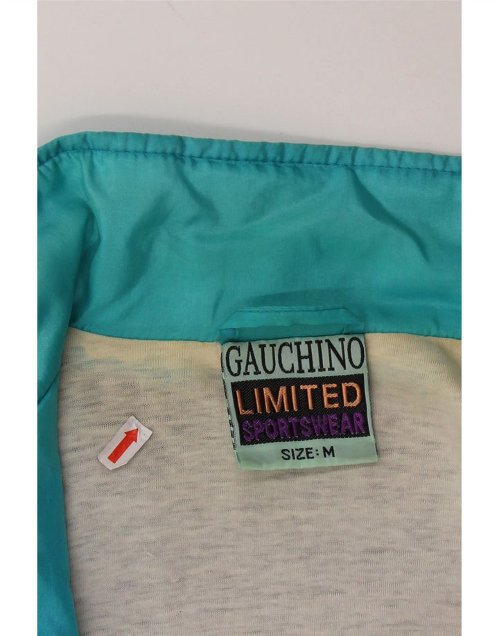 Jaqueta masculina VINTAGE com agasalho gráfico médio colorido bloco colorido