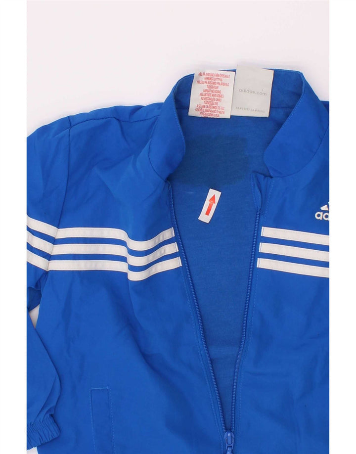 Jaqueta Adidas Meninos Treino Top 3-4 Anos Azul Poliéster