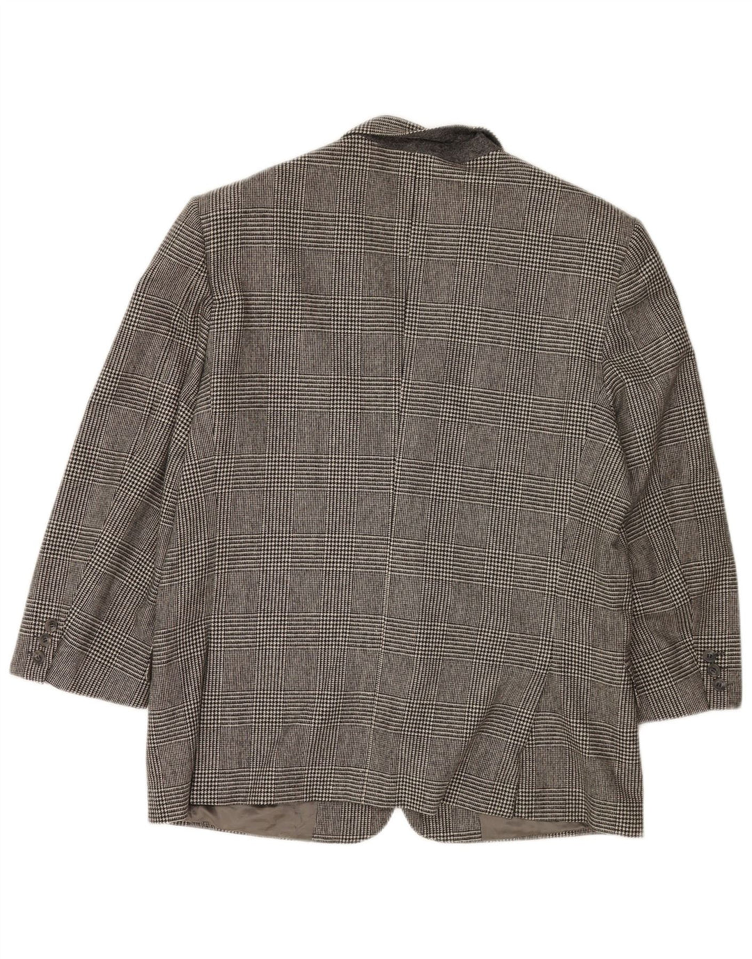 Jaqueta Blazer Masculina Valentino com 2 Botões IT 54 2XL Cinza Houndstooth