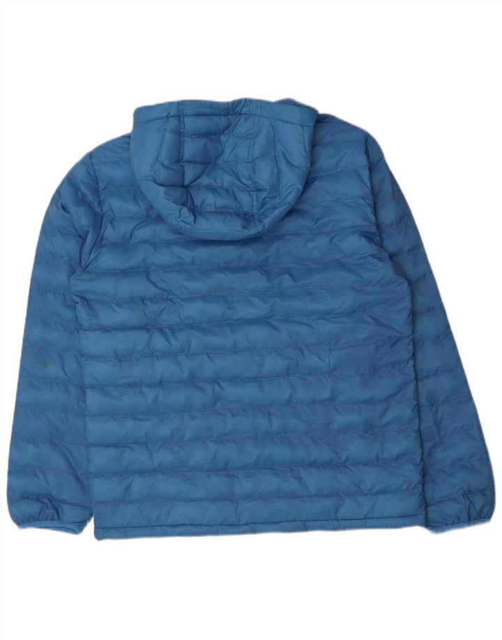 Jaqueta masculina acolchoada com capuz LEVI'S UK 38 poliéster azul médio