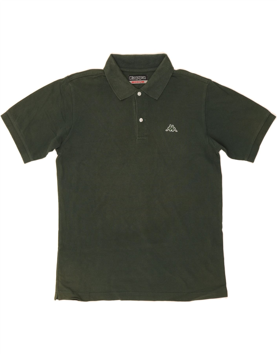 KAPPA Mens Polo Shirt Medium Green Cotton Vintage Kappa and Second-Hand Kappa from Messina Hembry 