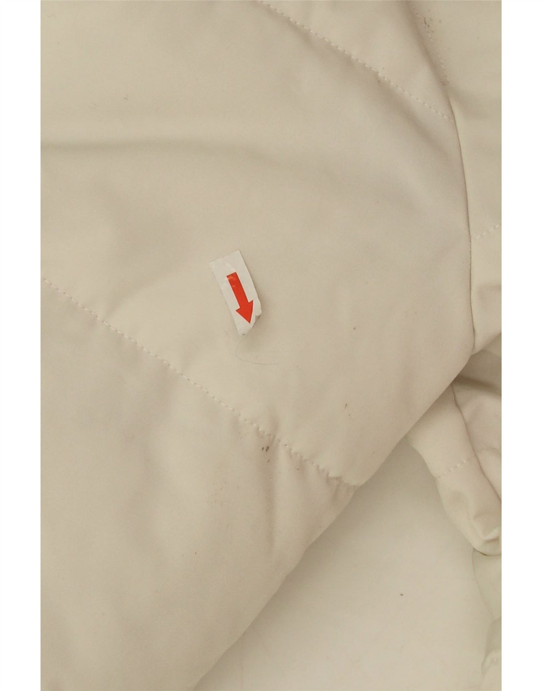 Jaqueta acolchoada com capuz superdimensionada feminina Superdry UK 10 poliéster branco pequeno