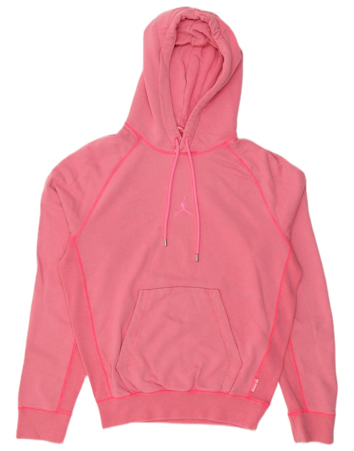 JORDAN moletom feminino oversized com capuz Reino Unido 10 pequeno algodão rosa