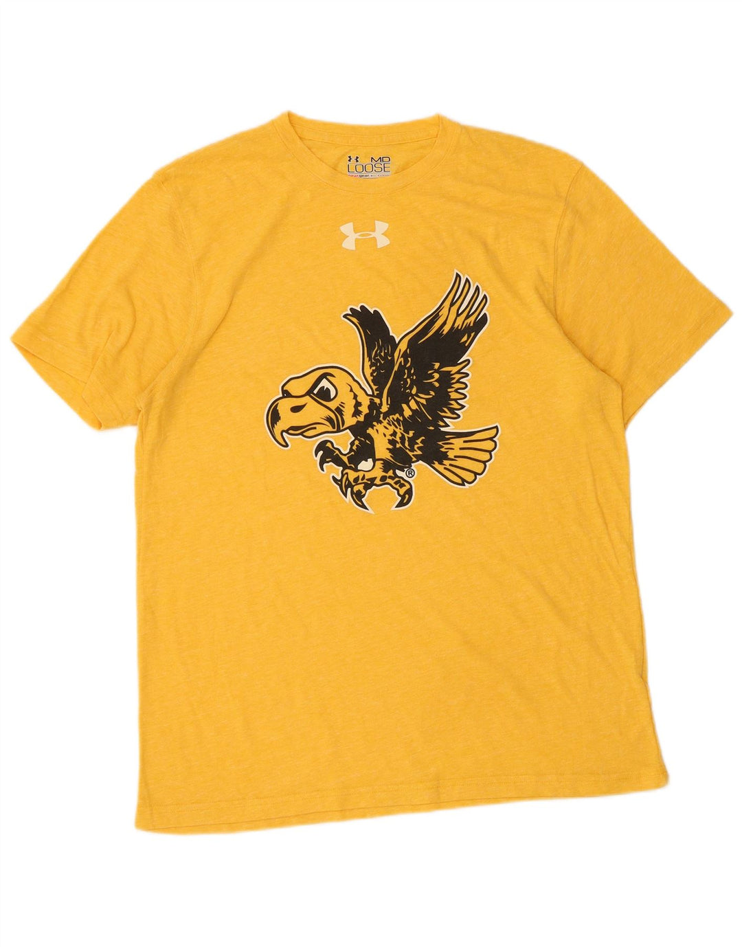 Camiseta masculina Under ARMOR Heat Gear Graphic Top Amarelo Médio