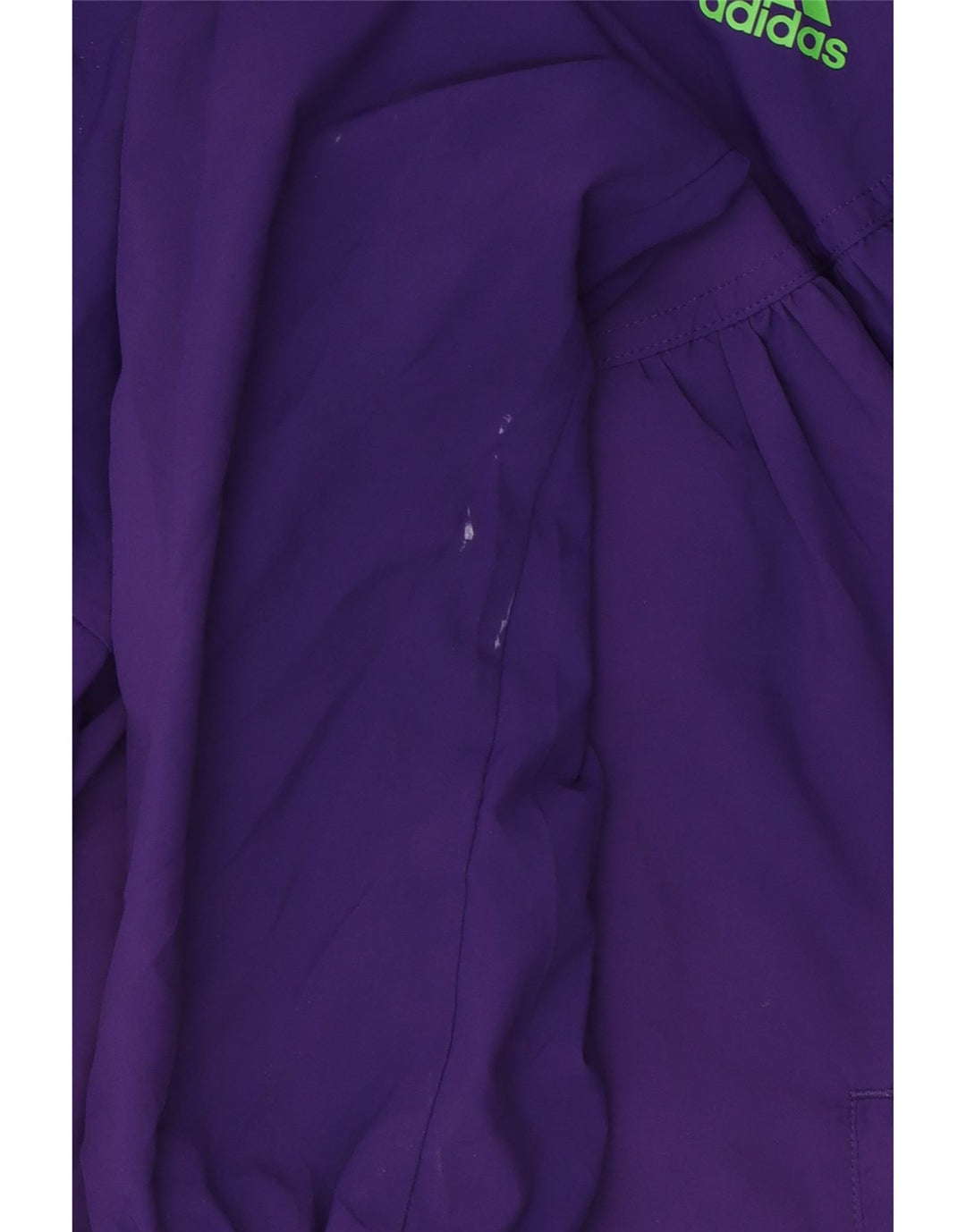 Adidas Womens Hooded Tracksuit Top Jacket UK 16 Grande Roxo Poliéster