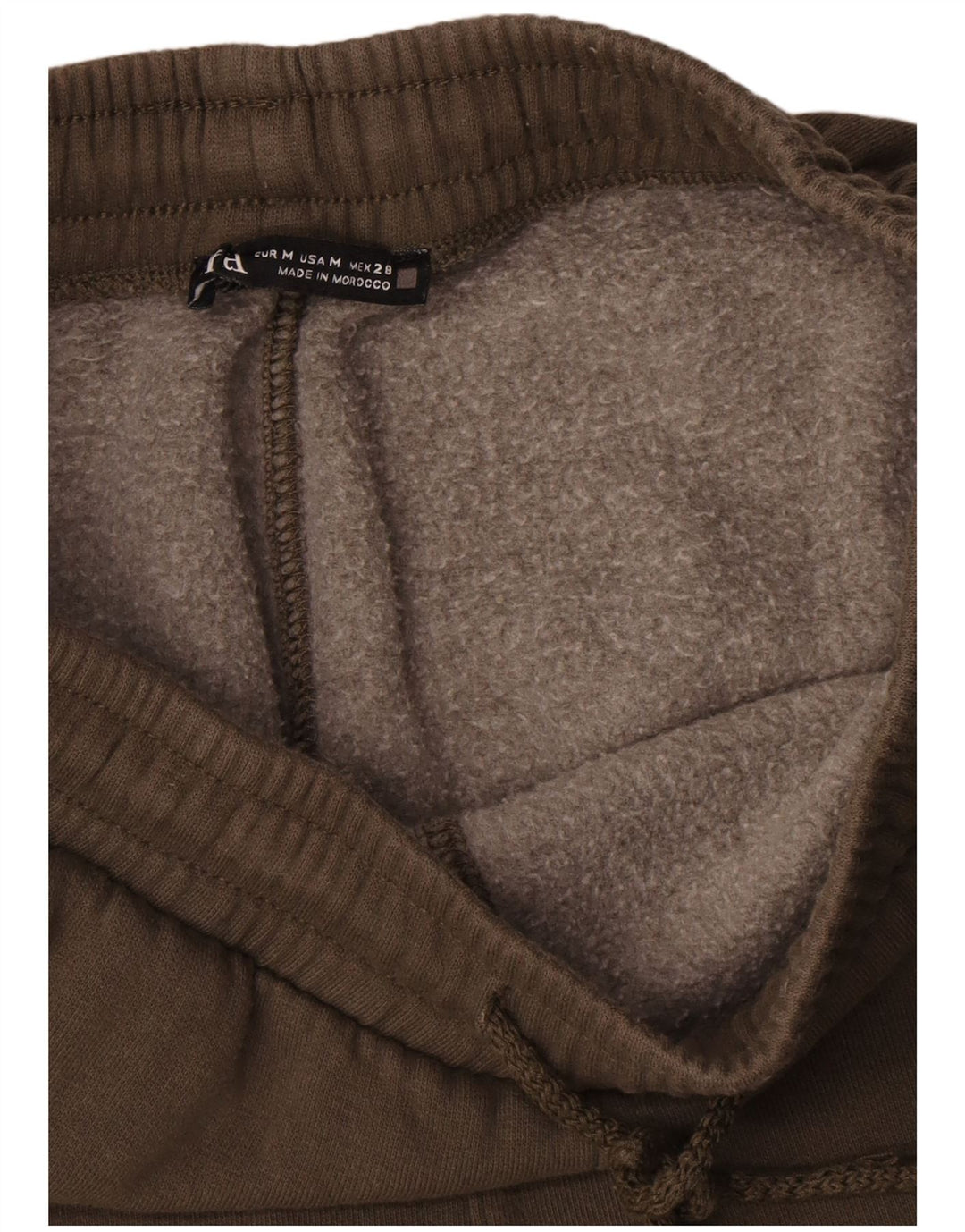 Zara Calça Cargo Feminina UK 12 Algodão Cáqui Médio
