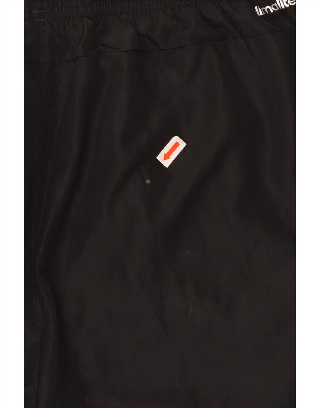 Calça de treino masculina ADIDAS Climalite UK 44/46 grande poliéster preto
