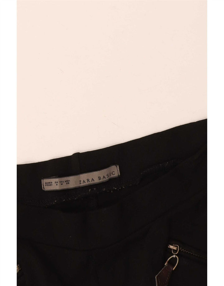 Zara Leggings Mulher UK 12 Médio Preto