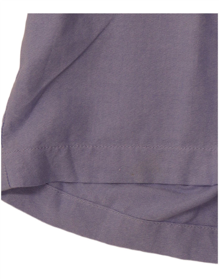 J. CREW Shorts Chino Feminino US 10 Grande W34 Azul Algodão