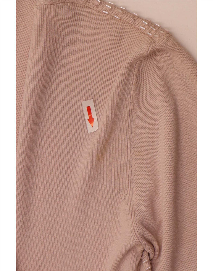 Blusa feminina Zara UK 14 grande rayon rosa