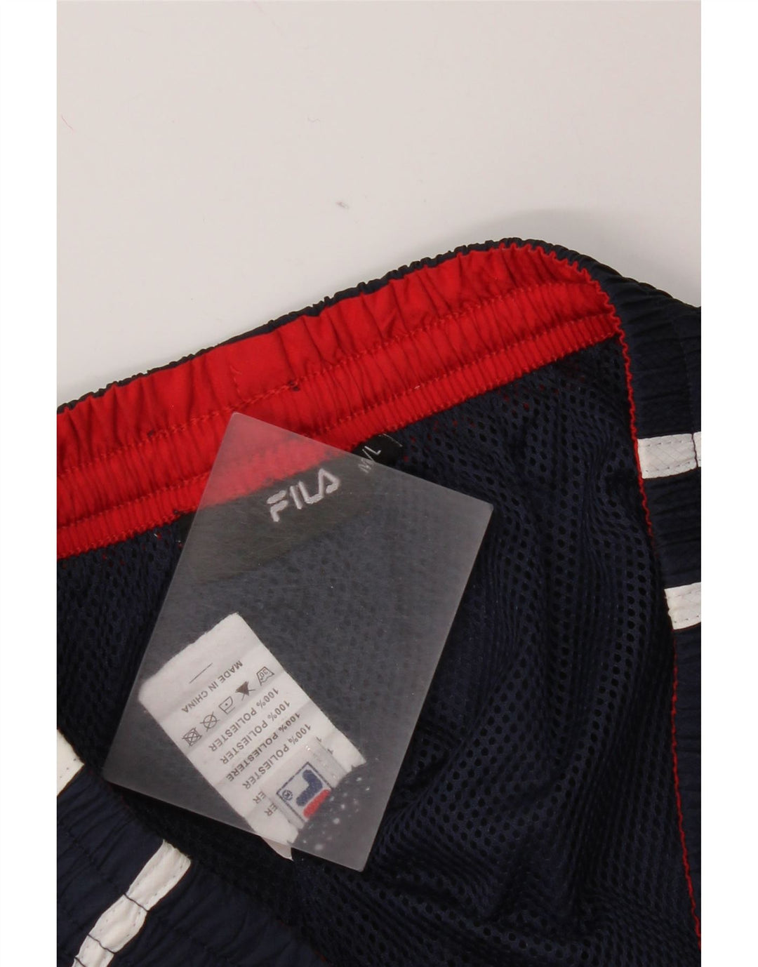 Calça de treino masculina Fila médio azul marinho poliéster