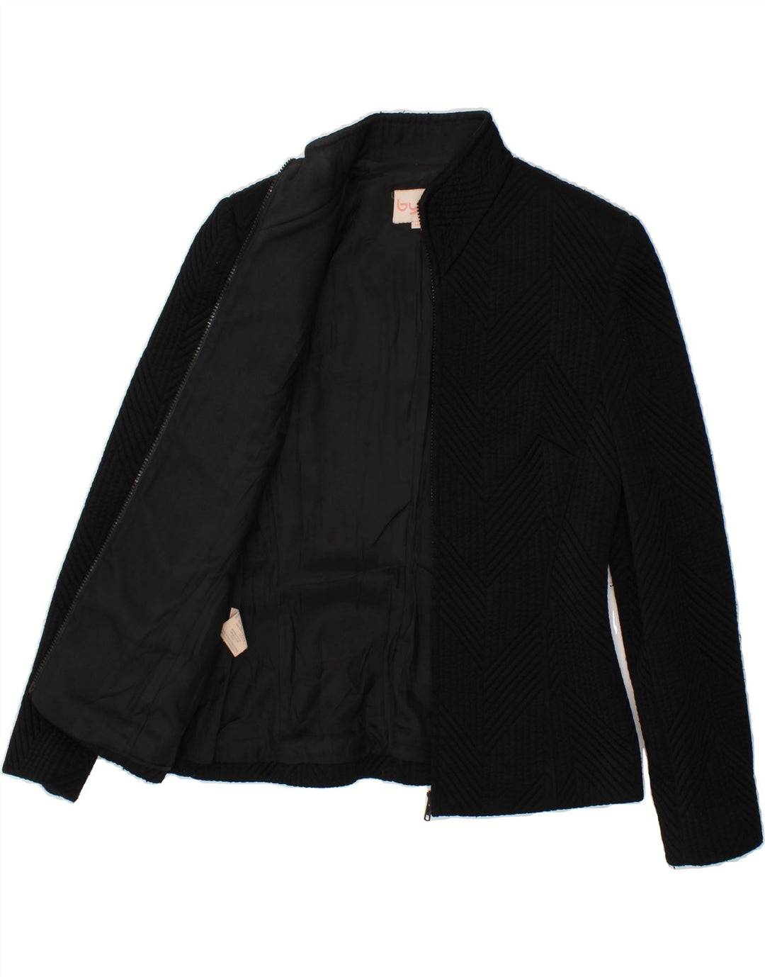 BYBLOS Womens Bomber Jacket IT 44 Medium Black Nylon Vintage Byblos and Second-Hand Byblos from Messina Hembry 