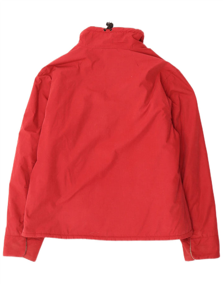 Jaqueta corta-vento feminina Jack Wolfskin UK 18/20 XL poliéster vermelho