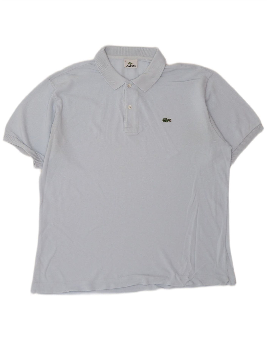 Camisa polo masculina LACOSTE tamanho 5 grande algodão azul