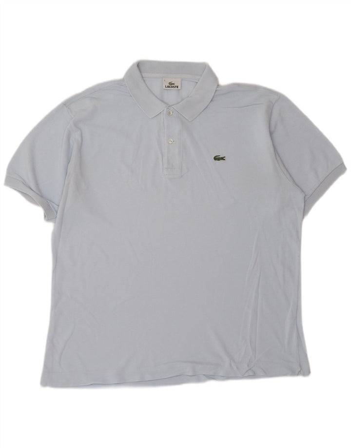 Camisa polo masculina LACOSTE tamanho 5 grande algodão azul