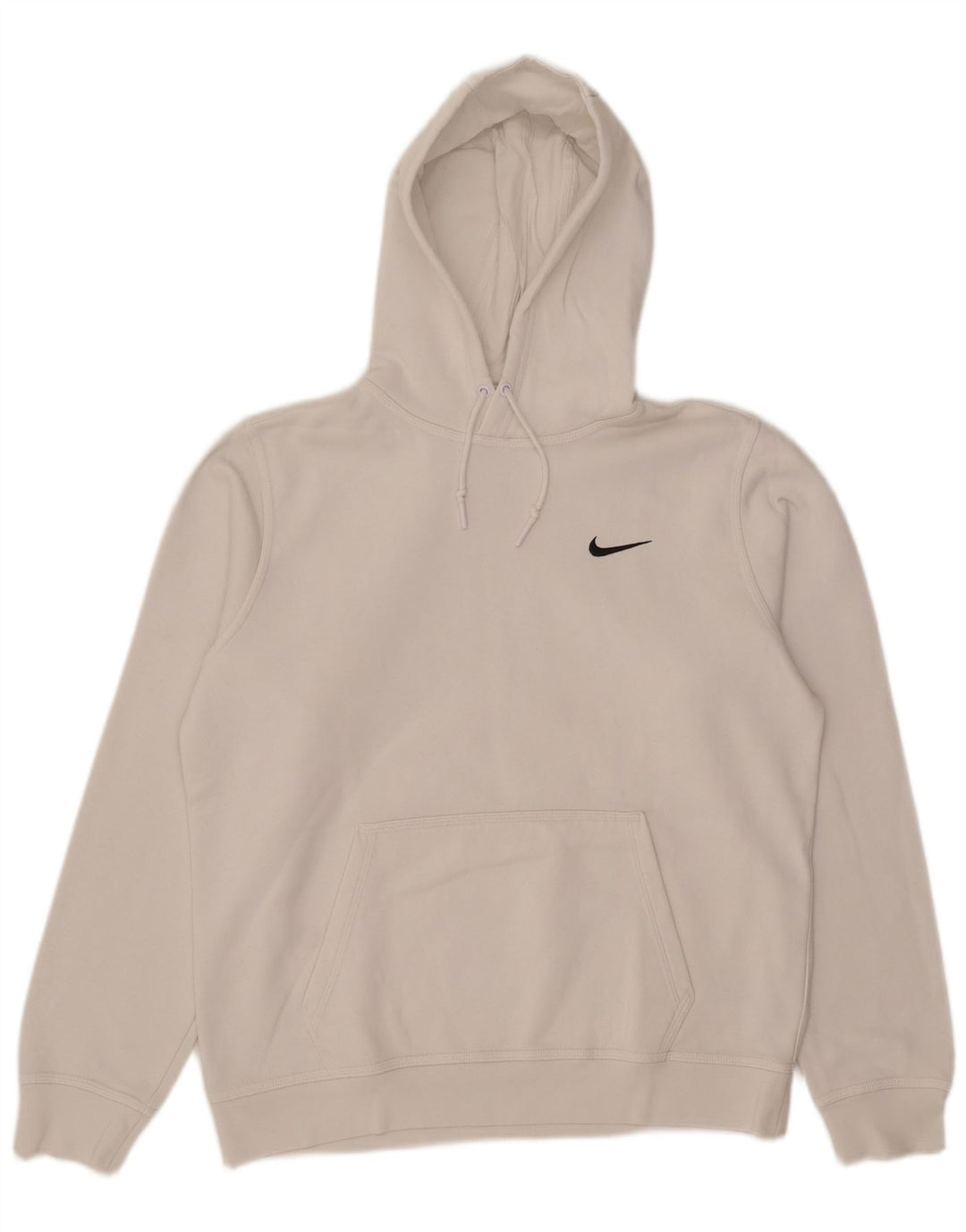 Nike Mens Hoodie Jumper Médio Algodão Branco