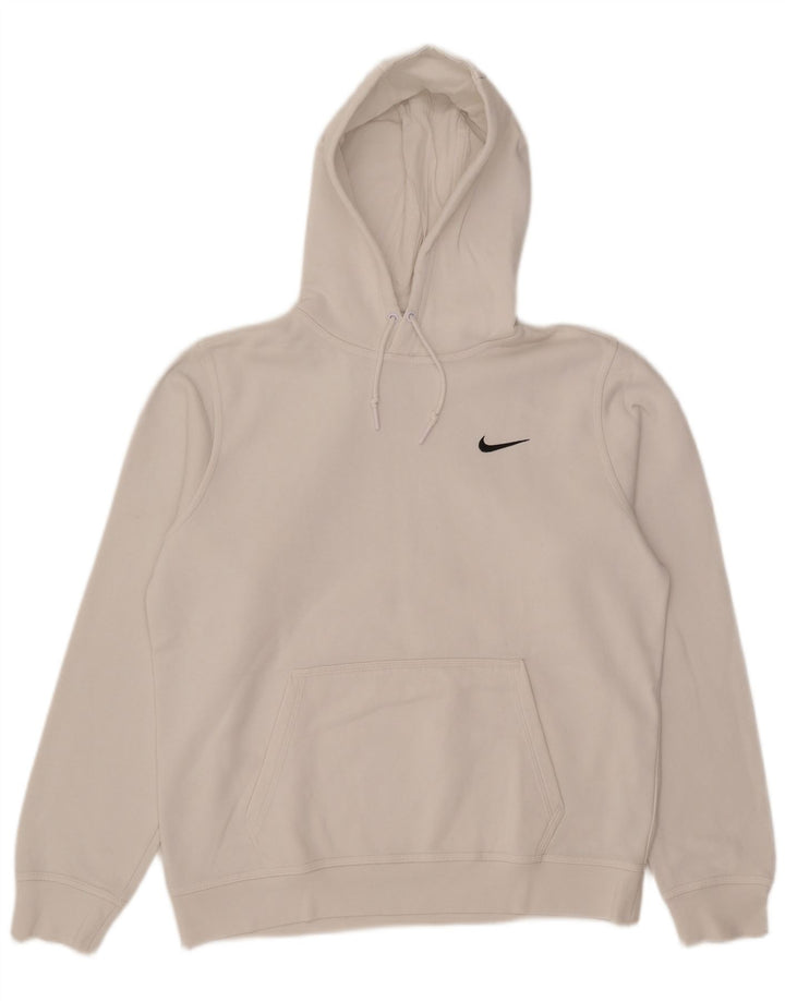 Nike Mens Hoodie Jumper Médio Algodão Branco