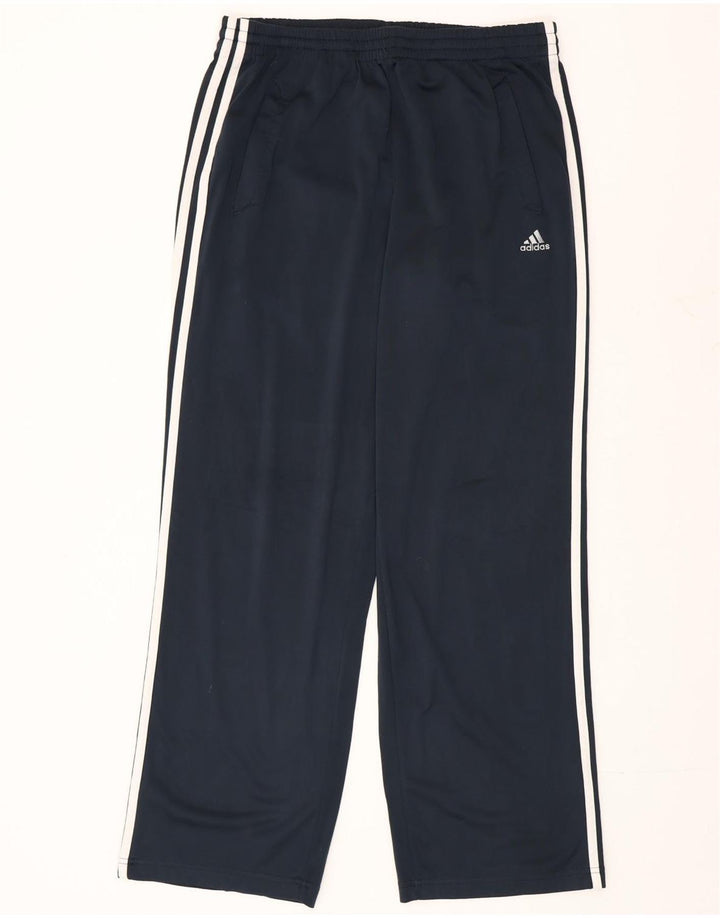 Calça de treino masculina Adidas Clima 365 poliéster azul marinho médio