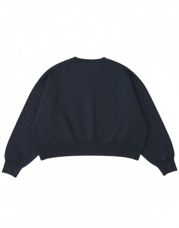 Suéter Nike Feminino Oversized Crop Graphic Jumper UK 14 Médio Azul Marinho